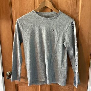 Tommy Hilfiger Youth Teen Boys Gray Long Shirt, Large 16/18 - pre-owned